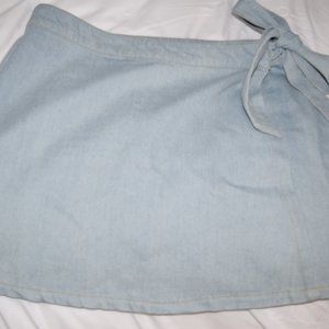 Sage Jean Skirt